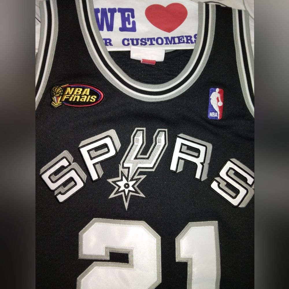 Mitchell & Ness Authentic Tim Duncan Playoff Jers… - image 1